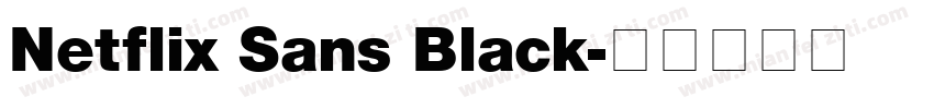 Netflix Sans Black字体转换